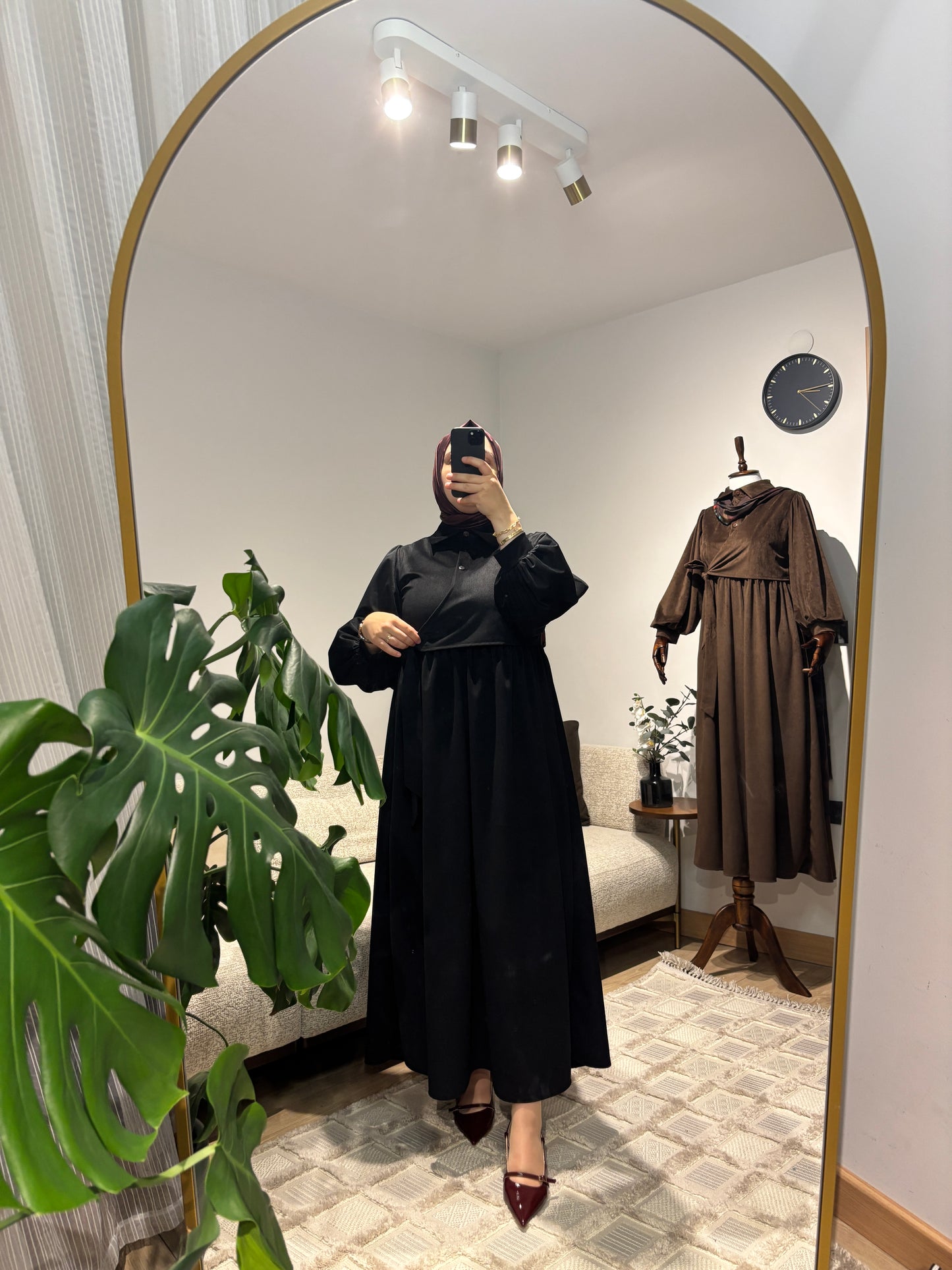 Fitilli Kadife Elbise