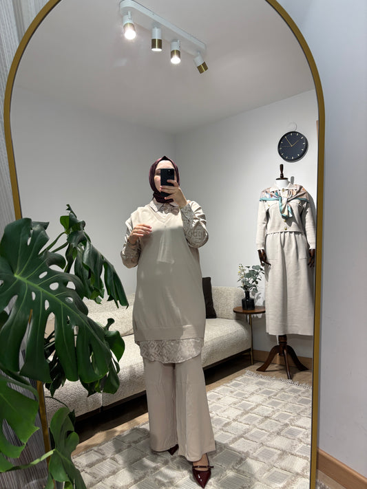 Bej Merserize Takım